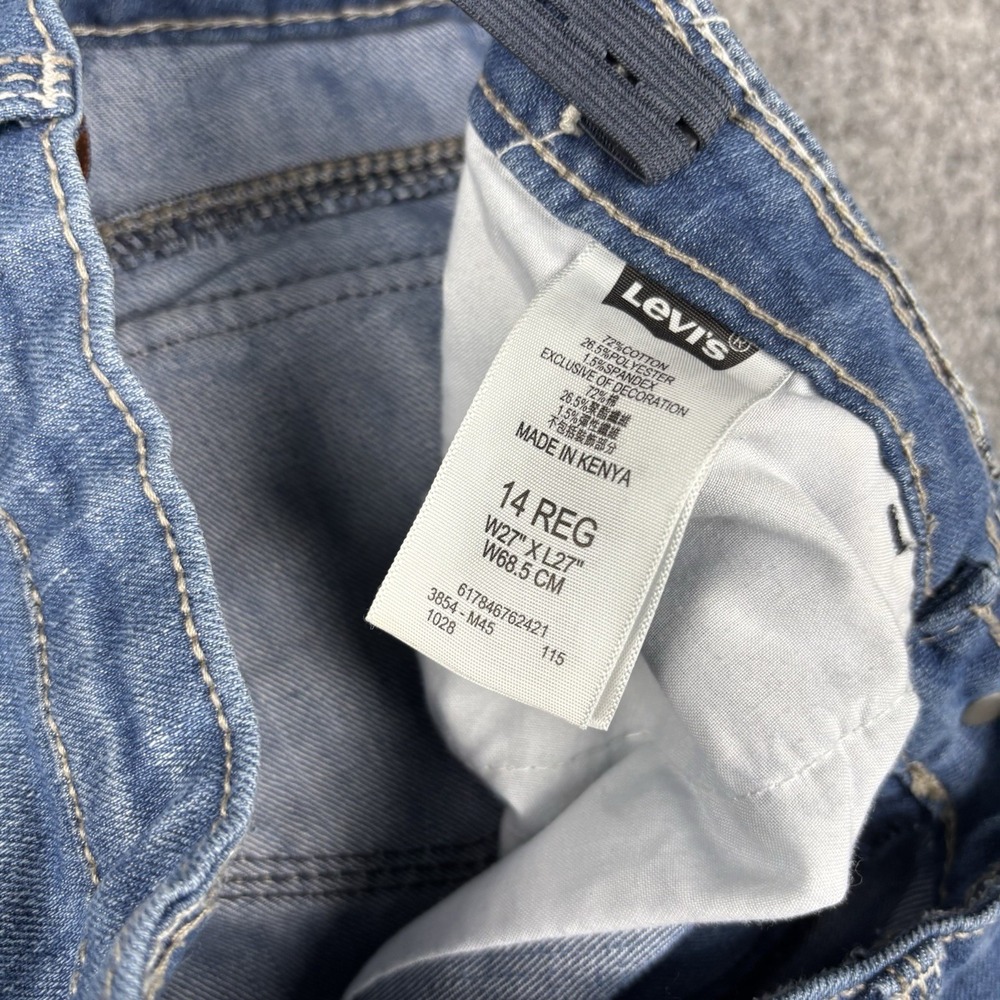 Levi's 514 Jeans Womens 14 Regular Bootcut (Fits 28x30) Flap Pocket Medium Wash - Picture 4 of 12